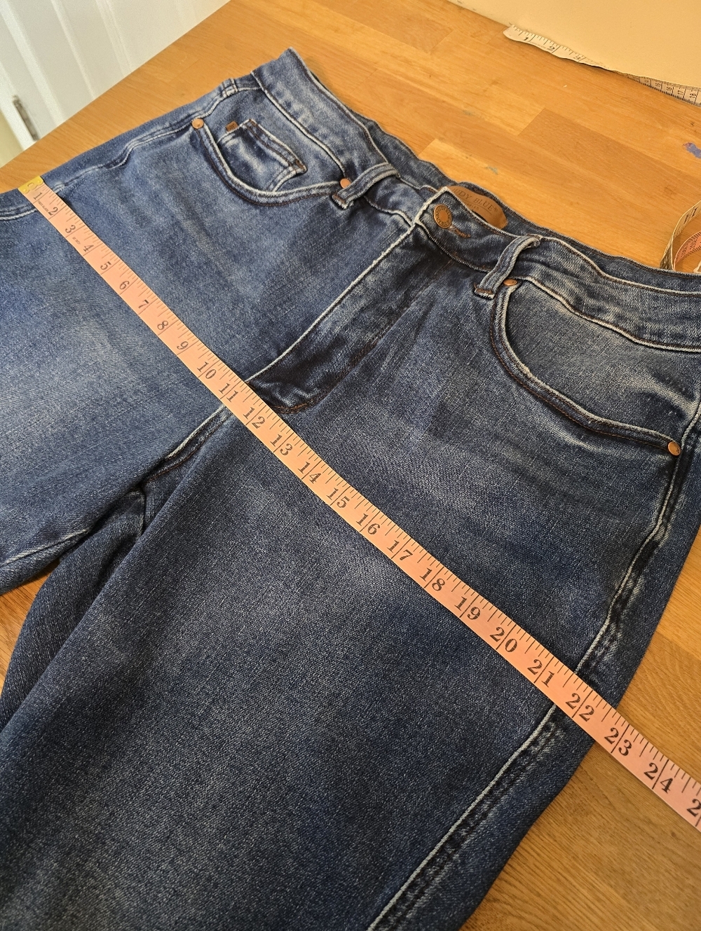Judy Blue High Waist Tummy Control Back Pocket Embroidery Bootcut Denim Jean 18W - Picture 11 of 14